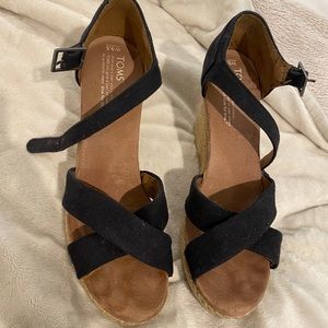 Black Toms Espadrilles